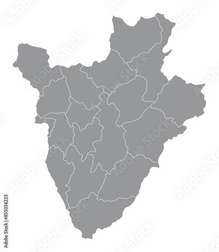 Burundi administrative map