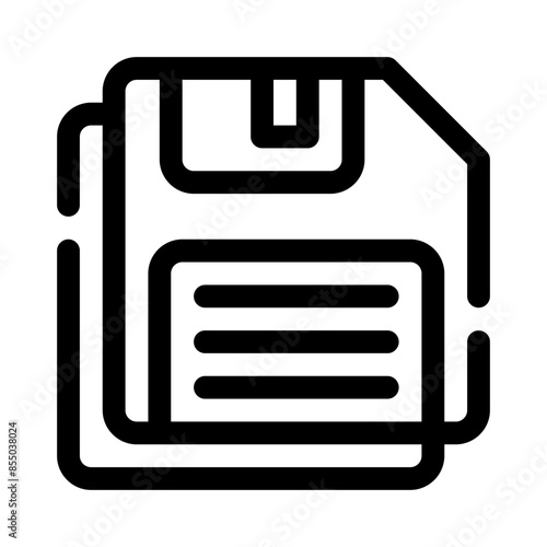 floppy disk line icon