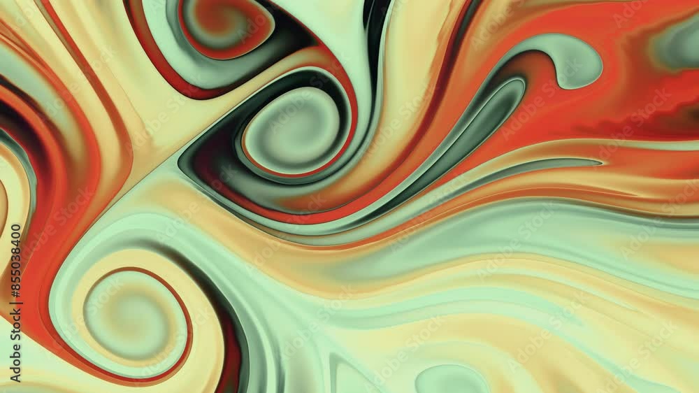 Animated Psychedelic Fluid Swirling in Intricate Patterns. abstract Animated Psychedelic Fluid Swirling in Intricate Patterns. abstract