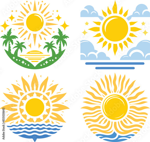 sun and Sea vector