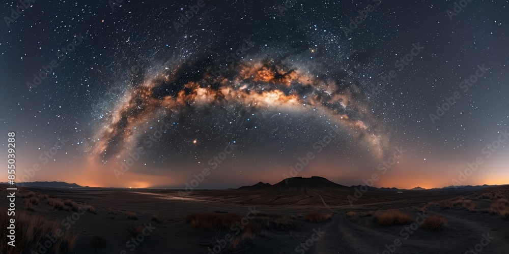 Stunning View of the Milky Way Galaxy with Dense Star Clusters Stunning View of the Milky Way Galaxy with Dense Star Clusters