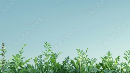 Wallpaper Mural A Verdant Horizon Against A Pale Sky Torontodigital.ca