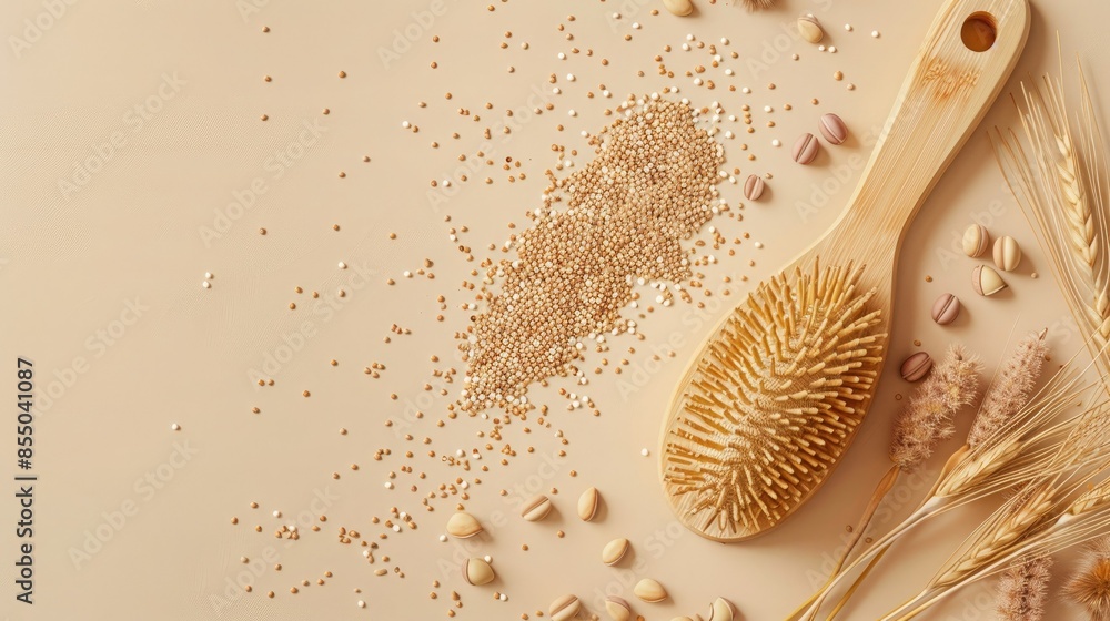Golden Hour Grain and Brush Still Life Golden Hour Grain and Brush Still Life