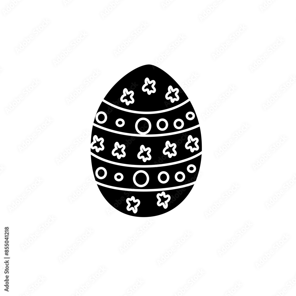 patterned easter eggs line illustration patterned easter eggs line illustration