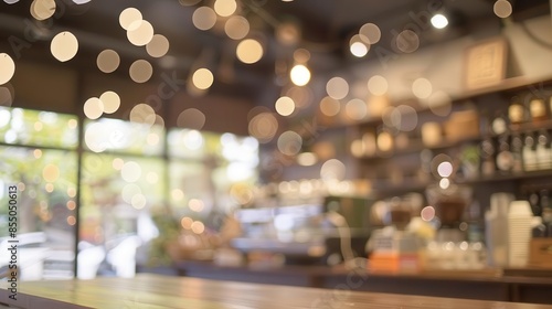 Wallpaper Mural abstract blur of coffee shop interior defocused cafe background bokeh effect photo Torontodigital.ca