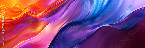 Wallpaper Mural Colorful background with smooth curves and gradients in blue, purple, orange, red, pink and dark colors. Torontodigital.ca