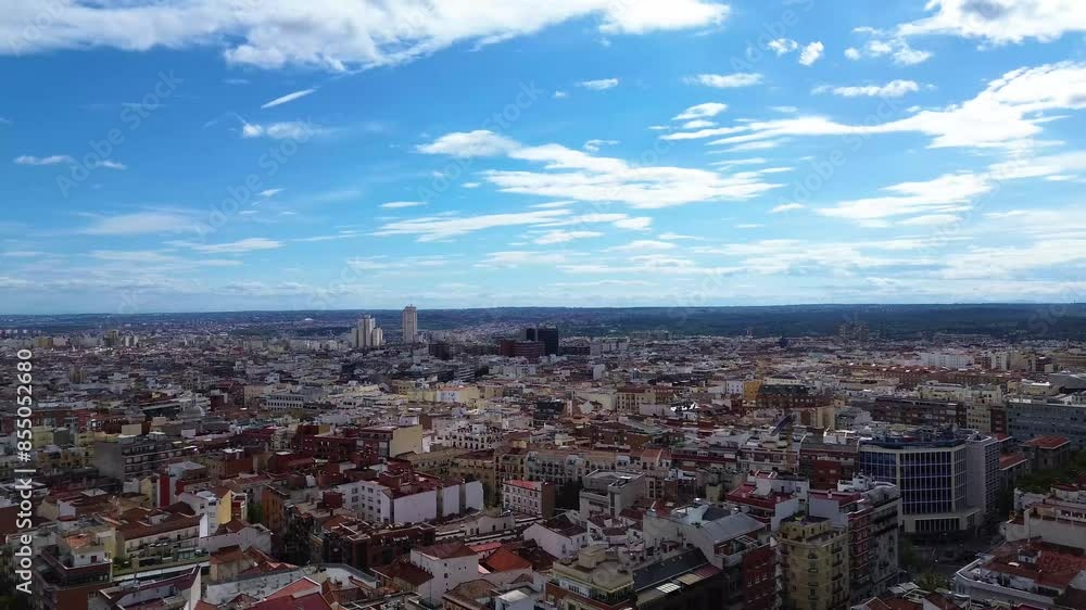 Panoramic view of Madrid, his buildings and places Panoramic view of Madrid, his buildings and places
