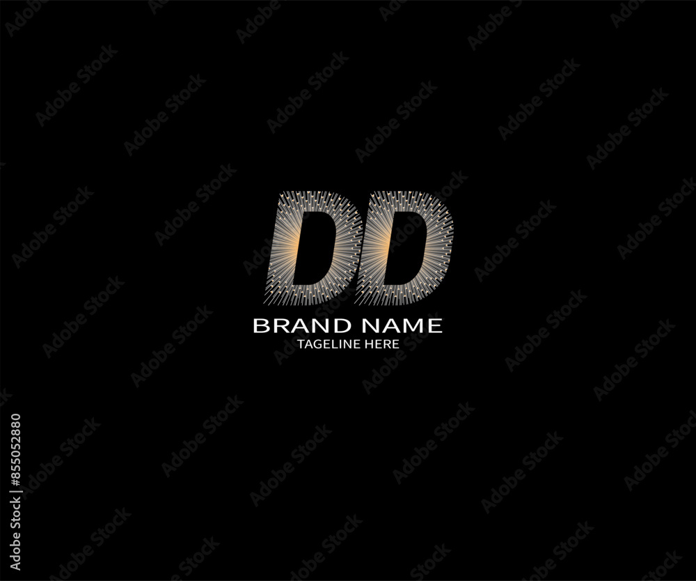 DD LETTER LOGO Design ONE BLACK BACKGROUND DD LETTER LOGO Design ONE BLACK BACKGROUND