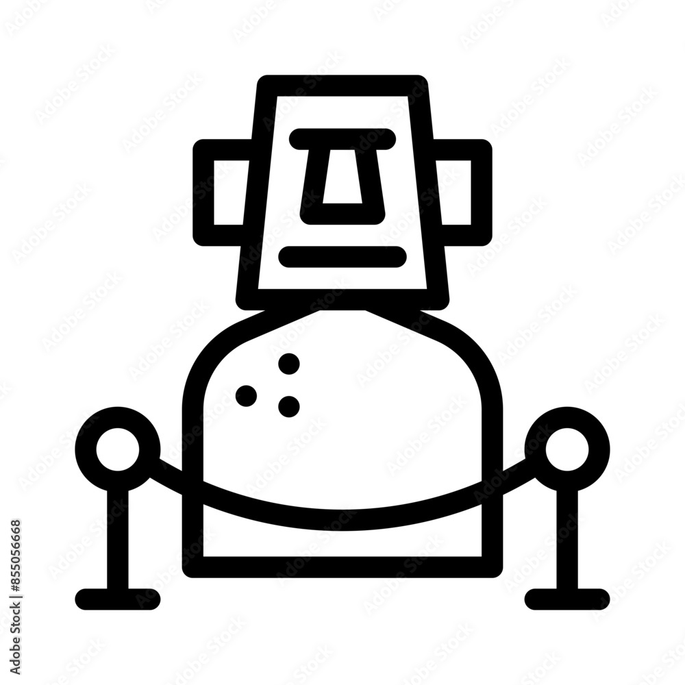 moai line icon moai line icon