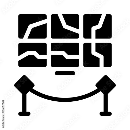 museum glyph icon