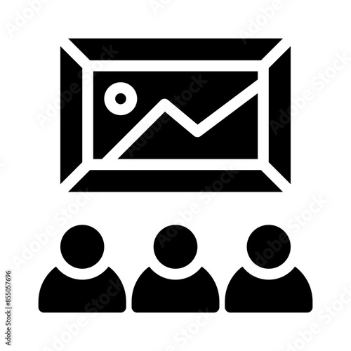 museum glyph icon