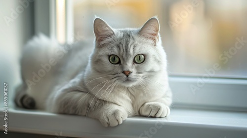 Wallpaper Mural Beautiful Burmilla cat with soft fur posing for the camera Torontodigital.ca