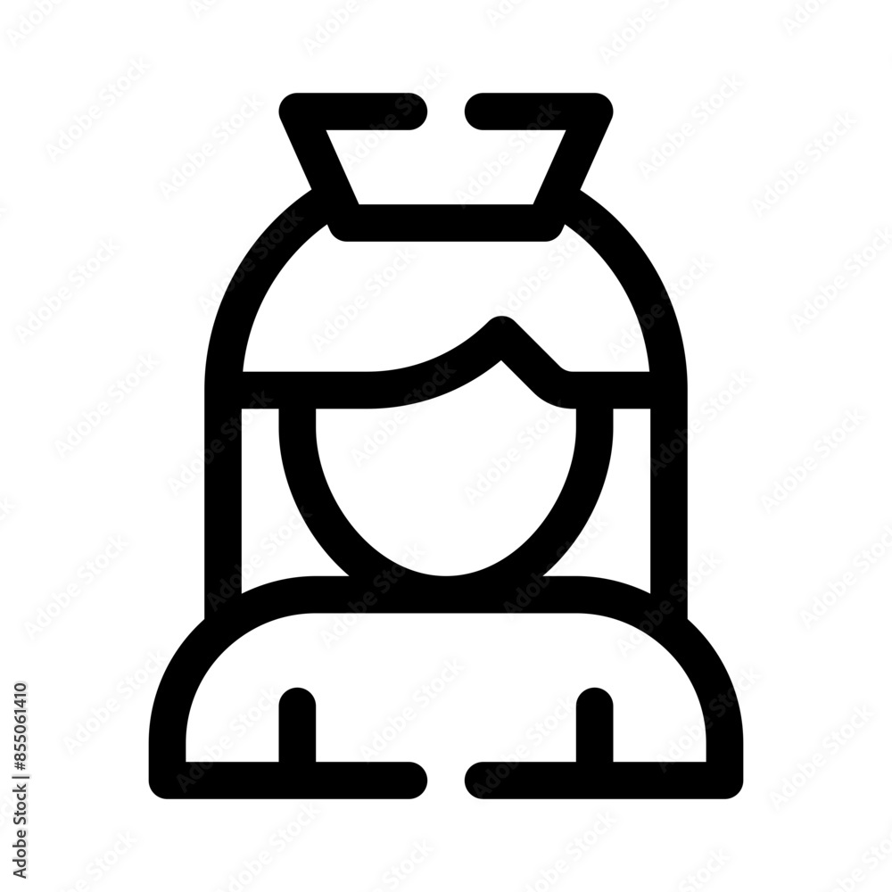 nurse line icon nurse line icon
