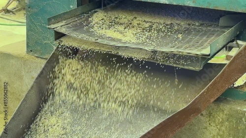 Rice separator part of  Rice milling machine photo