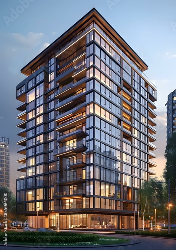 glass facade skyscraper exterior