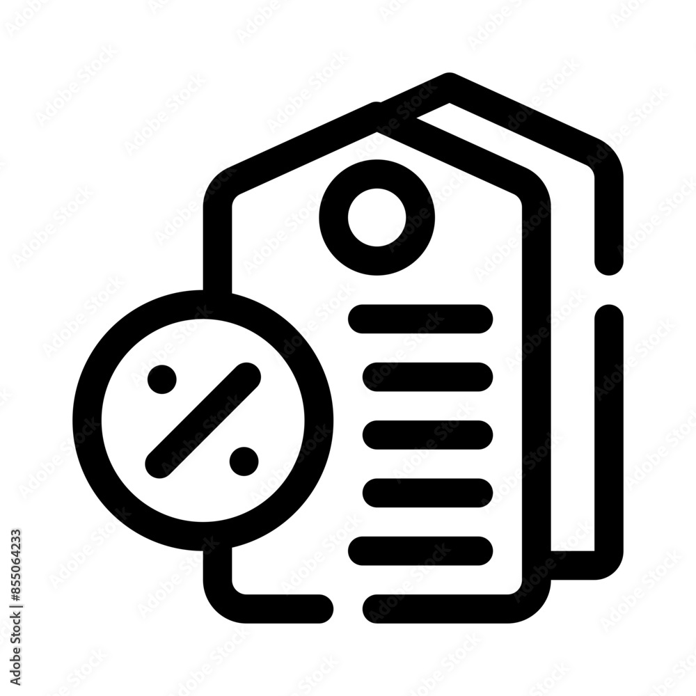 discount line icon discount line icon