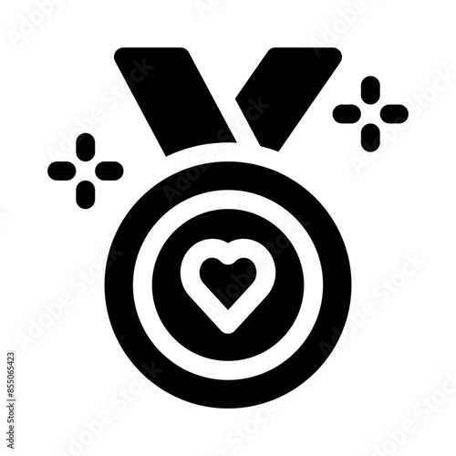 medal glyph icon