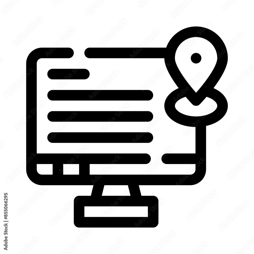 desktop line icon desktop line icon