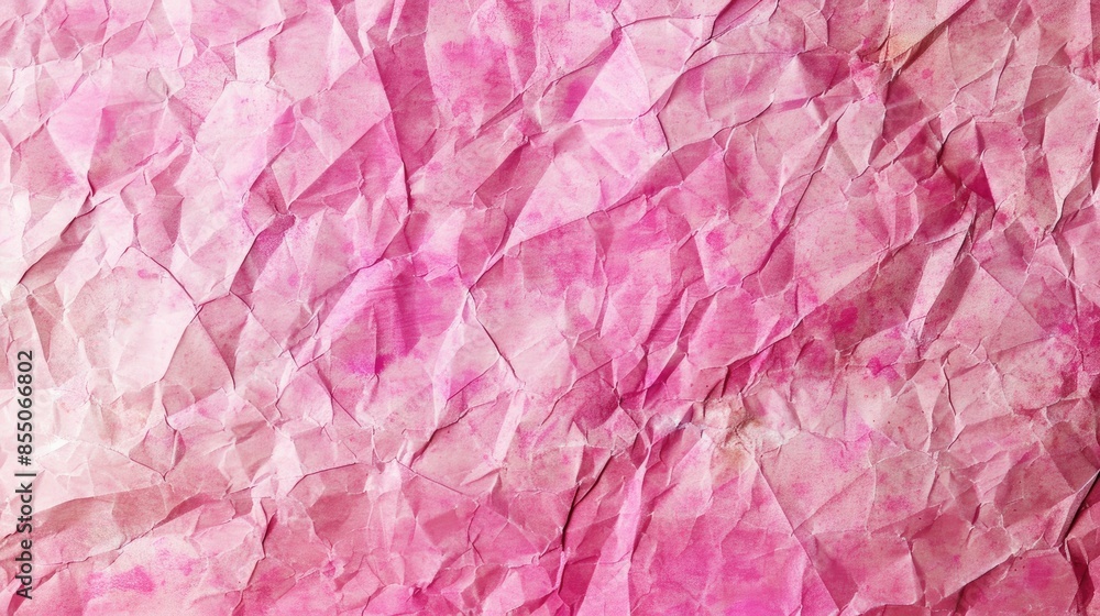 Fototapeta premium Vintage pink grunge paper texture for designing and scrapbooking with an aged compressed and crumpled appearance