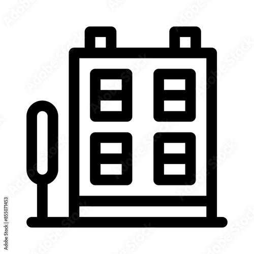 appartment line icon