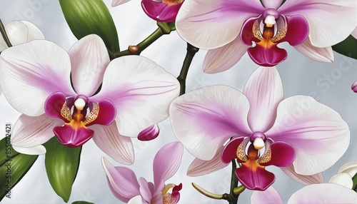 Blooming Orchids: A Vibrant Watercolor Garden