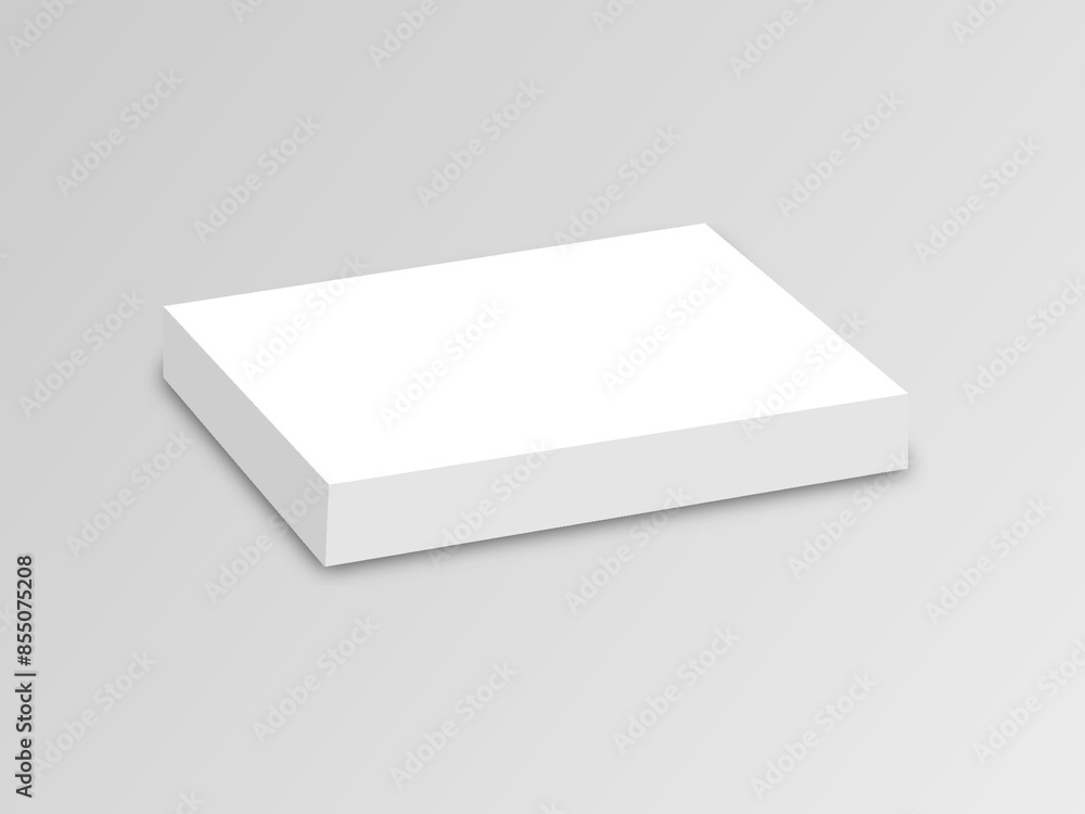 blank white box mockup in a grey background blank white box mockup in a grey background