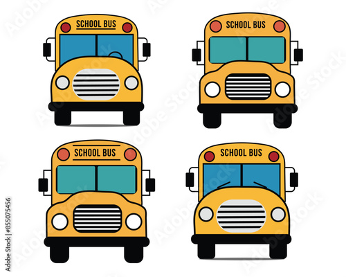 Back to school car, car vector , car icon.