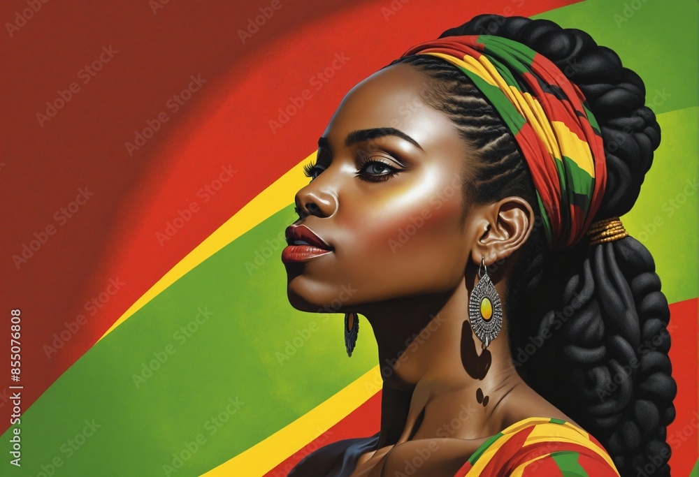 Fototapeta premium Celebrating Black Heritage: A Tribute to African-American Culture