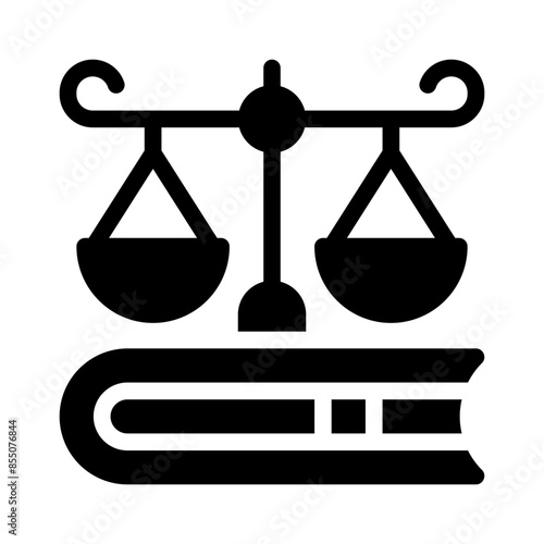 law glyph icon