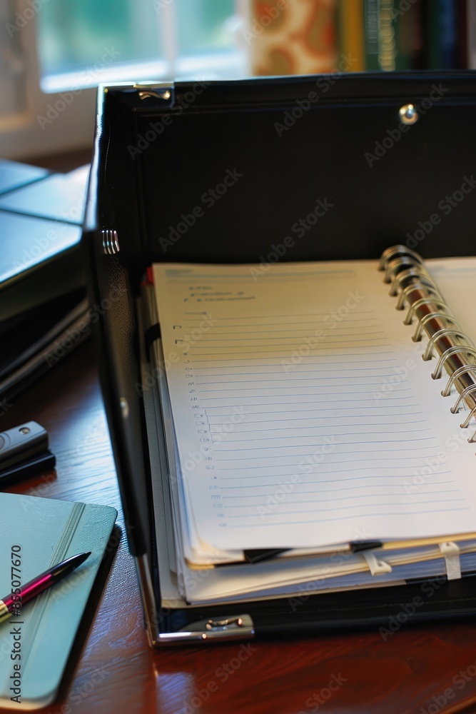 Open Investigation Binder Folder: Front View, Professional Document Organization, and Evidence Collection Open Investigation Binder Folder: Front View, Professional Document Organization, and Evidence Collection