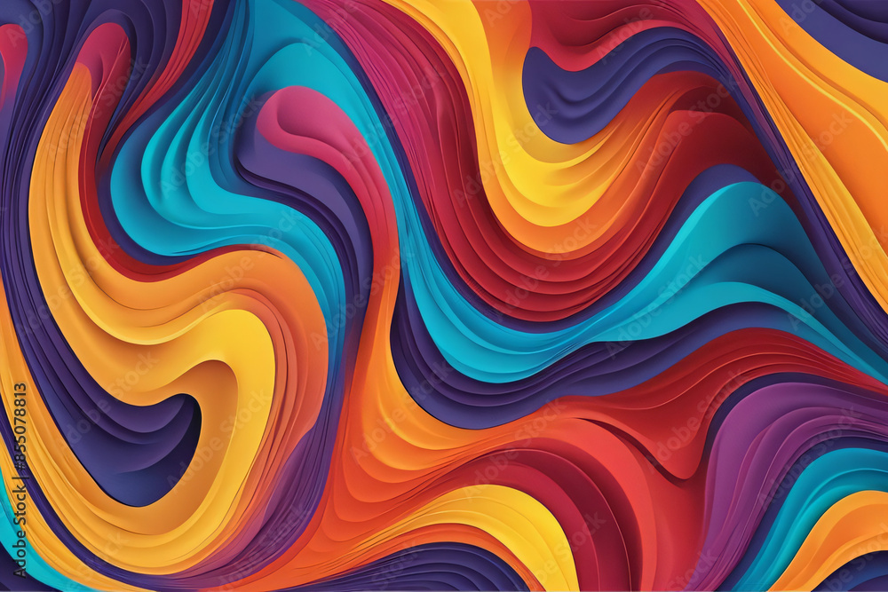 three abstract with colorful wavy shapes three abstract with colorful wavy shapes