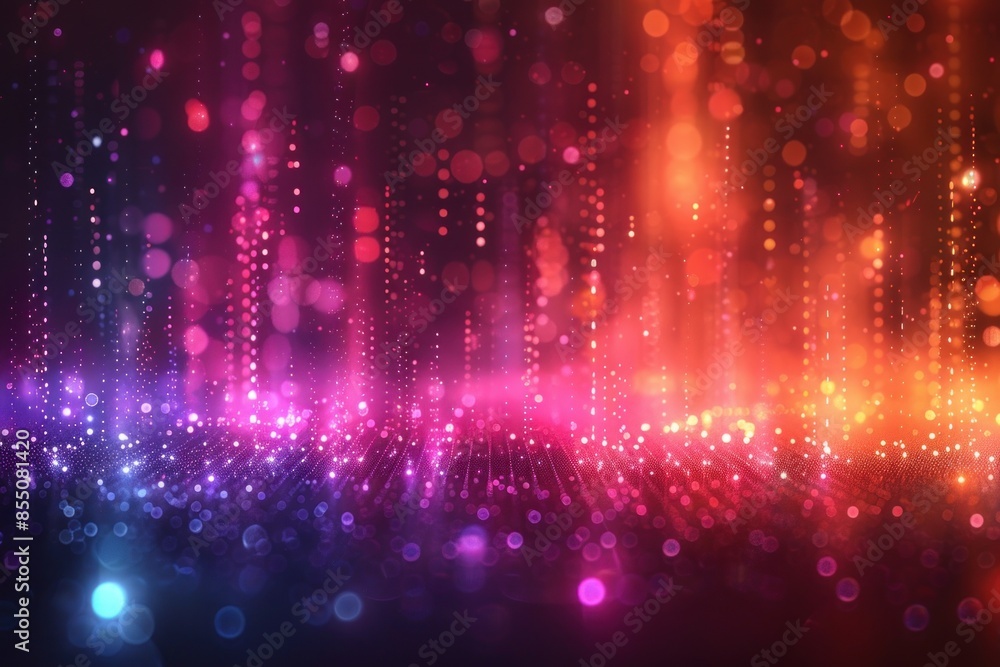 Obraz premium Abstract digital wallpapers, 3d luxury premium background, colorful flowing curved waves