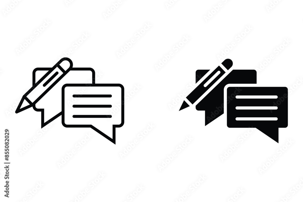 Edit Document line icon. Chat bubble design. Information File Sign. Paper page with pencil concept symbols. Outline concept. Thin line edit document Edit Document line icon. Chat bubble design. Information File Sign. Paper page with pencil concept symbols. Outline concept. Thin line edit document