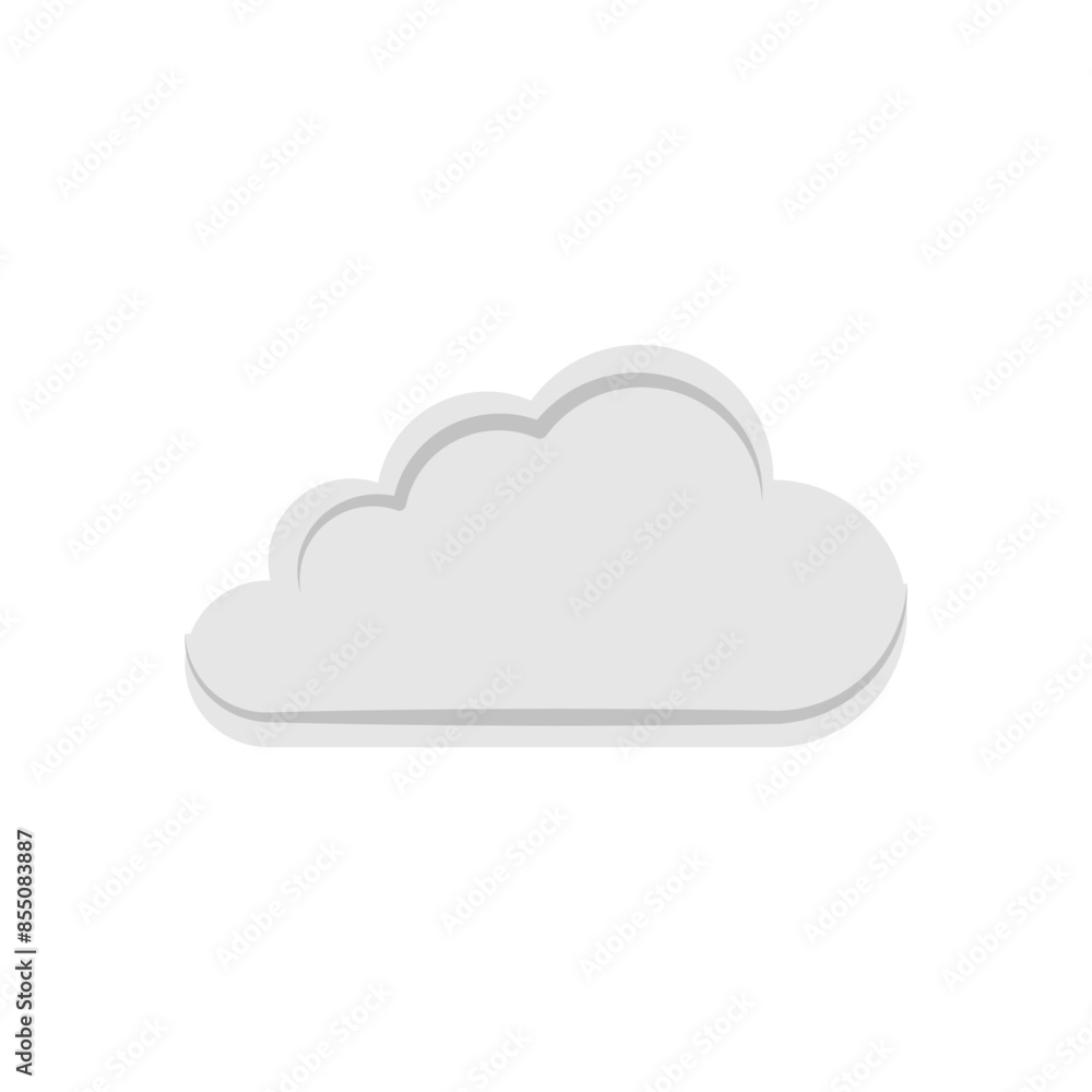 cloud icon on white background cloud icon on white background