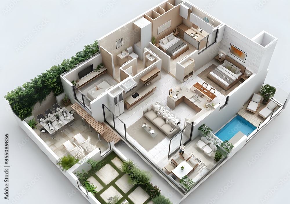 Modern Apartment Floor Plan Modern Apartment Floor Plan