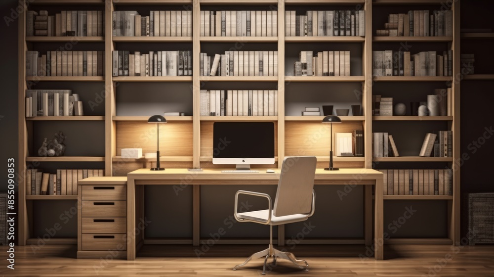 Modern work station for library Modern work station for library