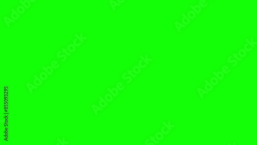 Idea light, cartoon style solution on green screen