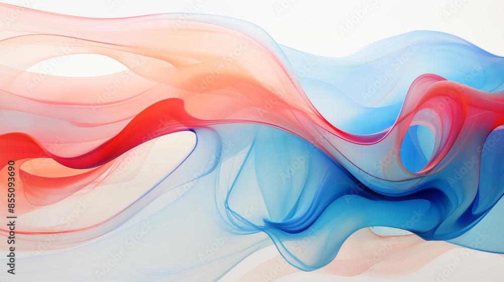 An abstract design featuring flowing lines and swirling shapes in shades of red and blue, An abstract design featuring flowing lines and swirling shapes in shades of red and blue,