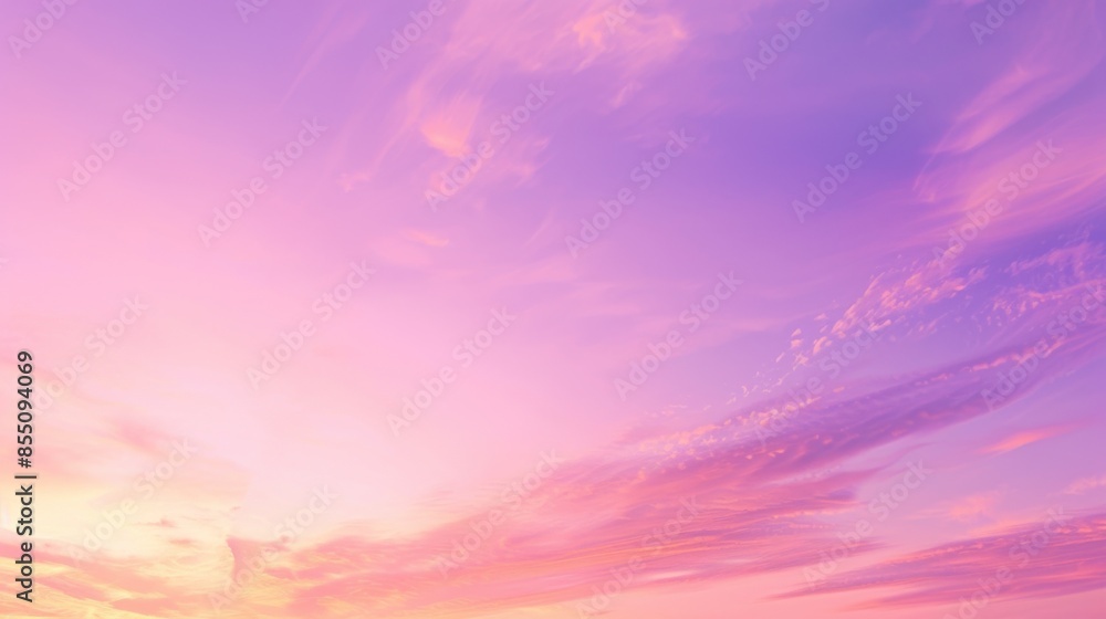 A captivating blend of pink and purple hues in a serene sky at sunset. A captivating blend of pink and purple hues in a serene sky at sunset.