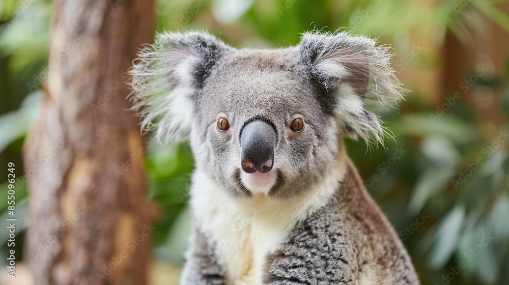 Naklejka premium portrait of Koala cute face