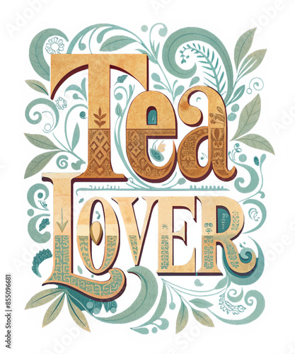 Tea lover t shirt design
