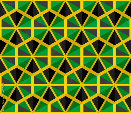 jamaica flag box pattern. abstract background. vector illustration