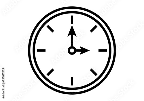 Icono negro de reloj en fondo blanco Free Download Icono negro de reloj en fondo blanco - GFXLoad