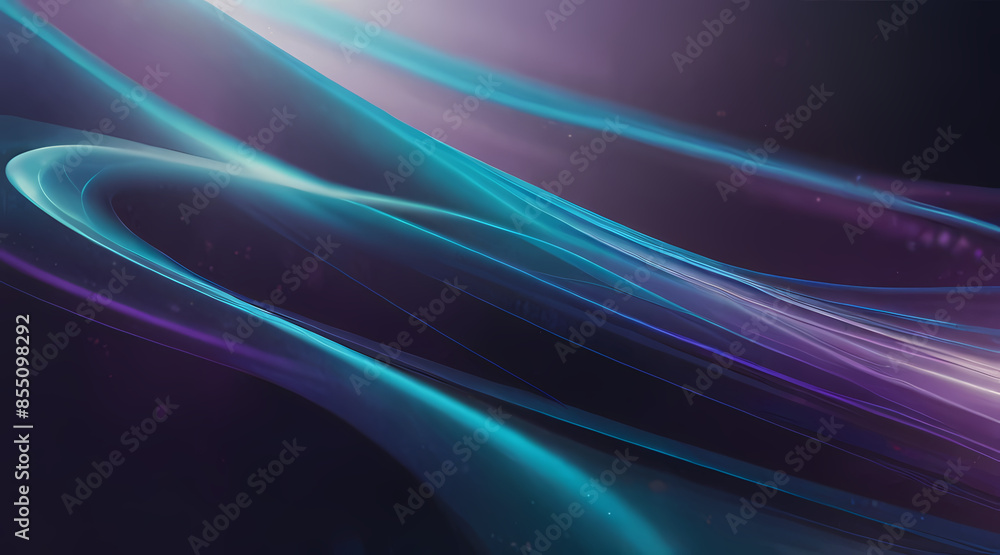 Abstract light background with soft, flowing waves of blue and purple light Abstract light background with soft, flowing waves of blue and purple light