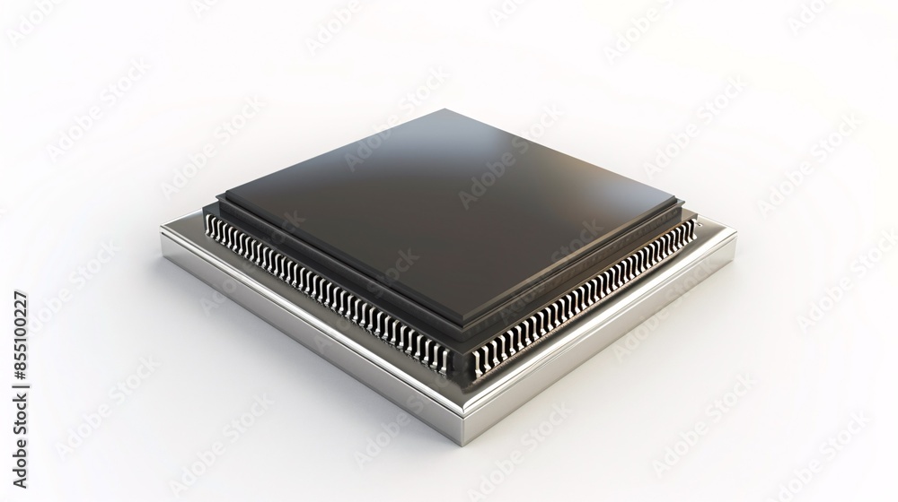 Computer Processor Chip, Tech Mockup Computer Processor Chip, Tech Mockup