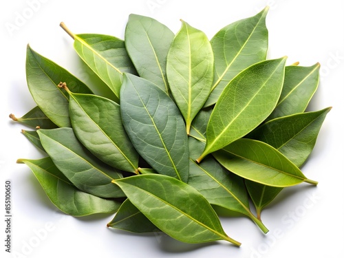 Wallpaper Mural Fresh Bay Leaves Isolated On White Background. Torontodigital.ca