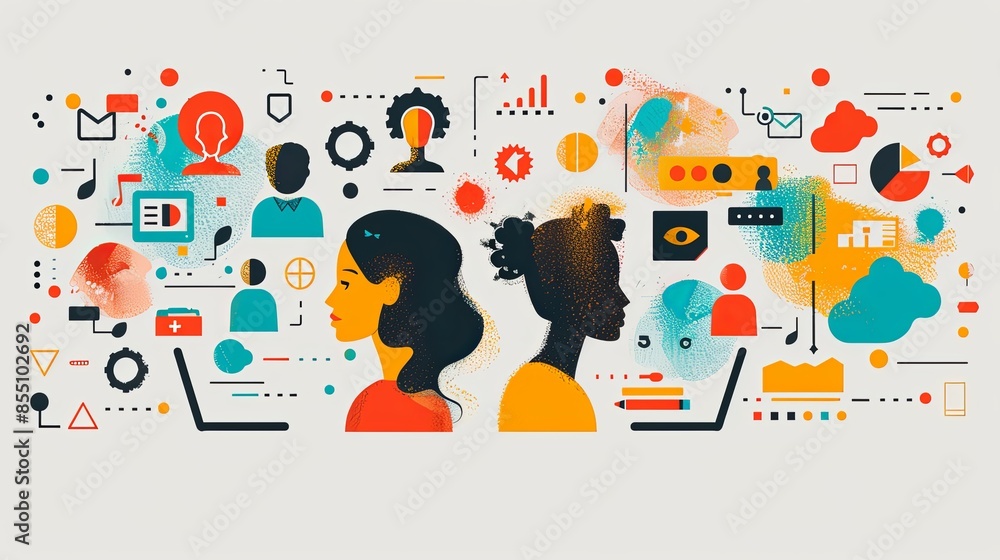 Set of modern flat design people icons of start up, project development, business strategy and analytics, social media, Internet marketing, e-banking, programming, cloud data storage Set of modern flat design people icons of start up, project development, business strategy and analytics, social media, Internet marketing, e-banking, programming, cloud data storage