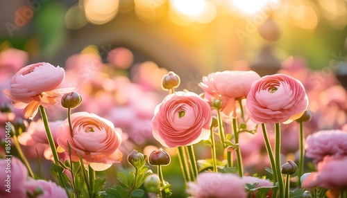 beautiful pink flower in the garden