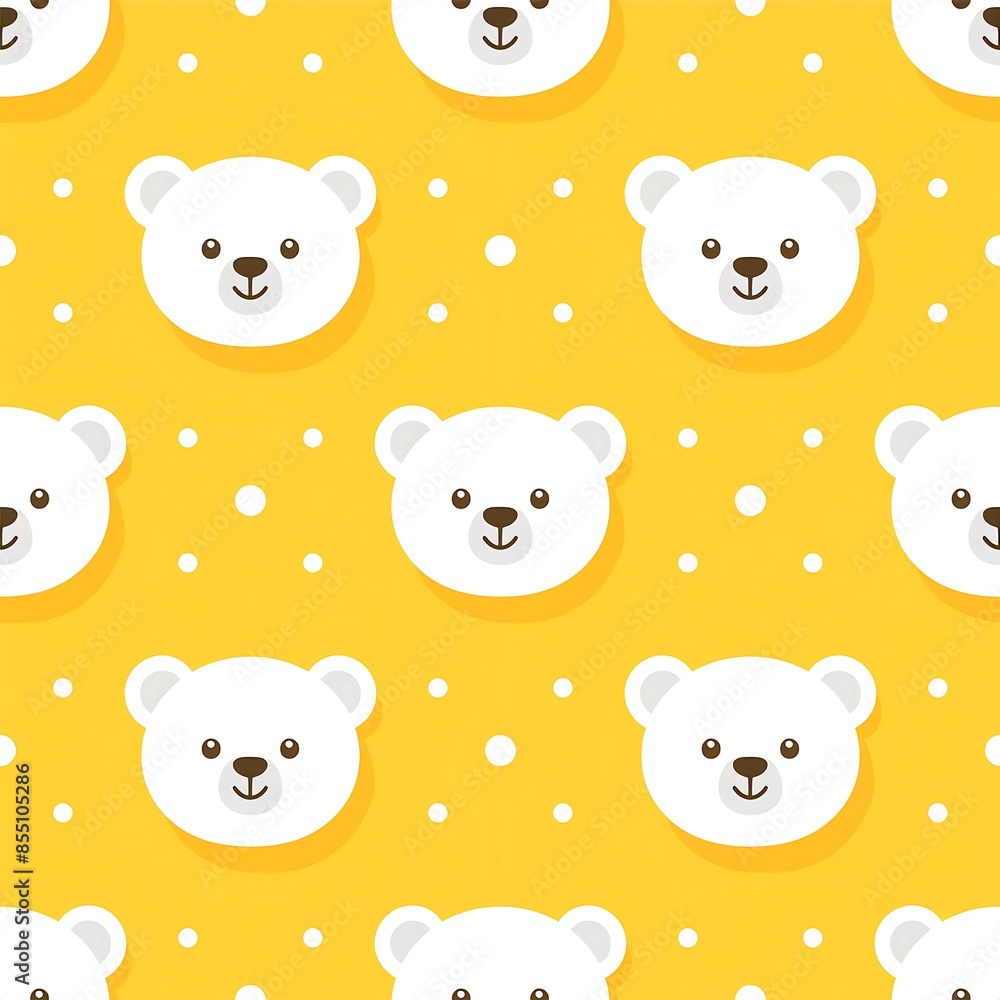 seamless pattern with cute cartoon teddy bear seamless pattern with cute cartoon teddy bear