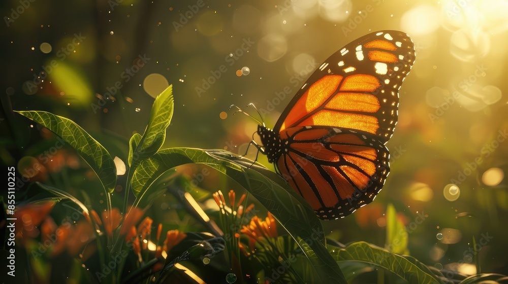 Butterfly garden buzzing with life Butterfly garden buzzing with life